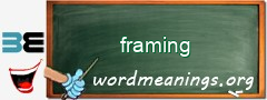 WordMeaning blackboard for framing